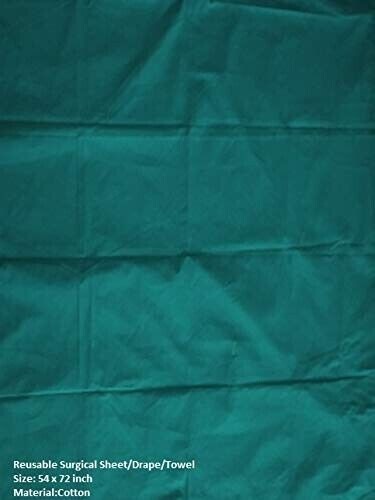 Reusable Surgical Sheet/Drape/Plain Towel/Plain Drape (52"x72", Green)