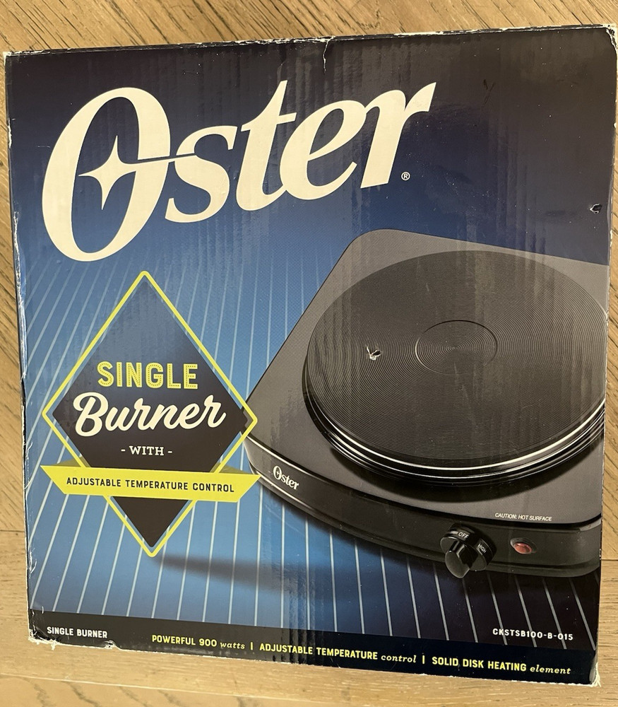 Oster CKSTSB100-B-015 Single Burner Adjustable Temperature Control NEW