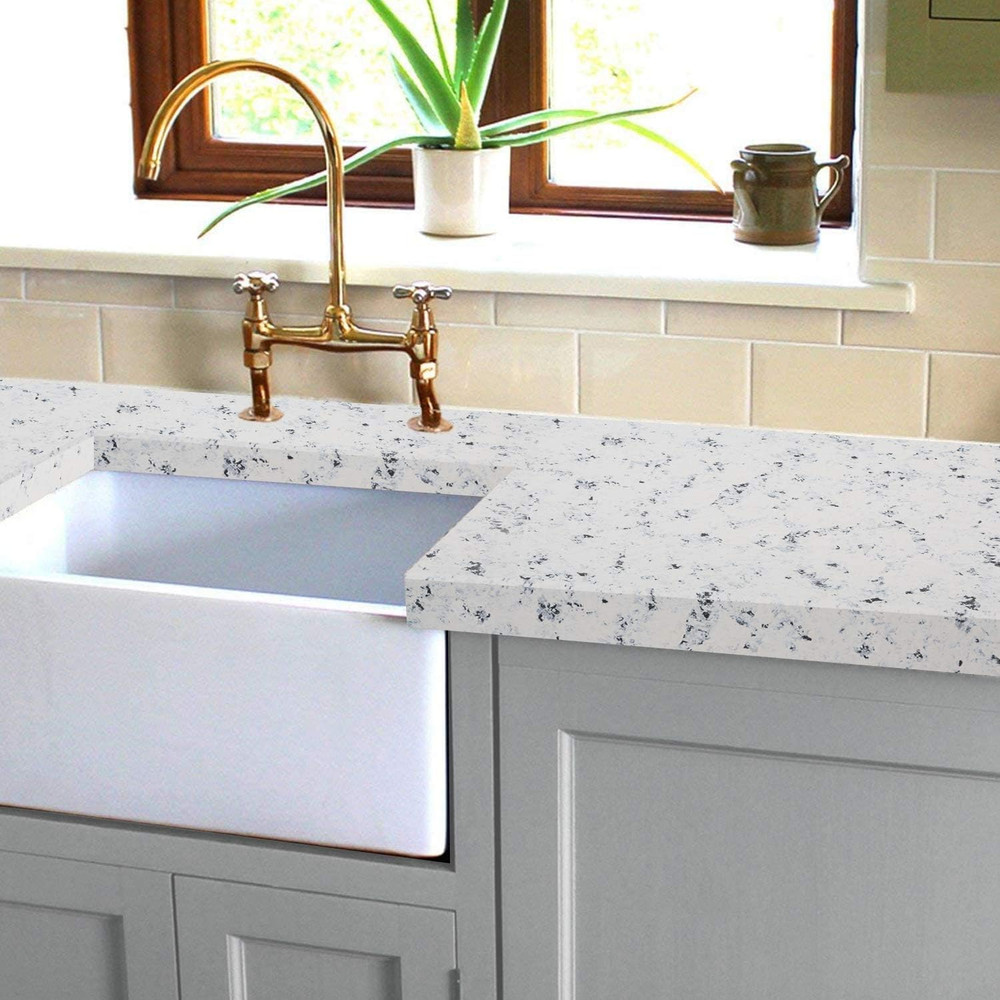 Transform Your Space: White Diamond Granite Countertop Paint Kit