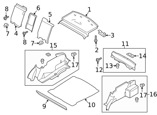 Genuine Ford Quarter Panel Splash Shield Clip W703505-S439