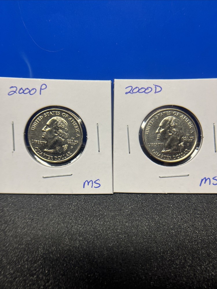 2000 P&D Washington Quarter State Set BU