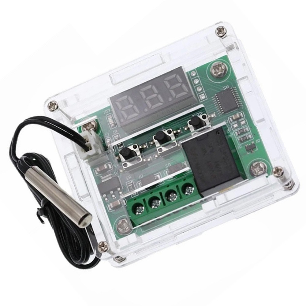 1XDigital Temperature Control Switch Sensor Module 1XAcrylic Clear Box Brand New