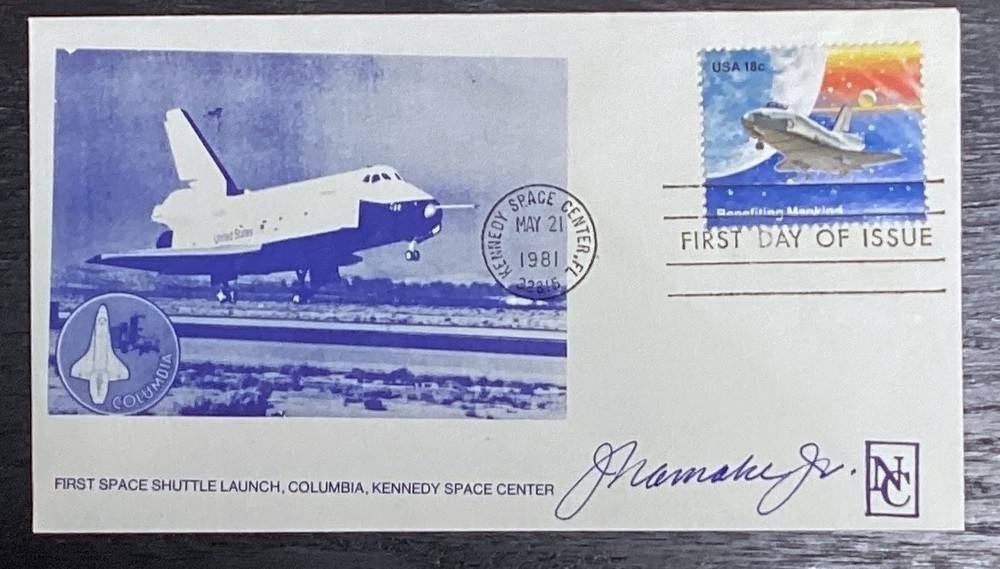 US First Day Cover Space 1981 #1919a signed app Namake Cachet Shuttle Launch A