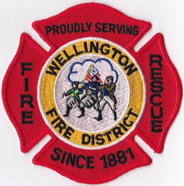 Wellington Fire Distr. Firefighter Patch NEW!!
