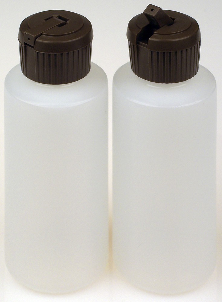 Plastic Bottles w/Applicator Lids, 2-oz. 12-Pack, New