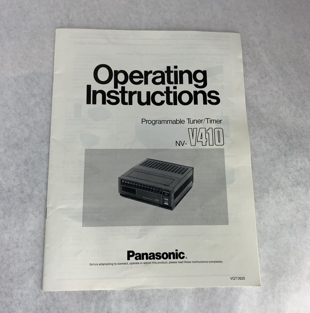 Panasonic NV-V410 Programmable Tuner/Timer