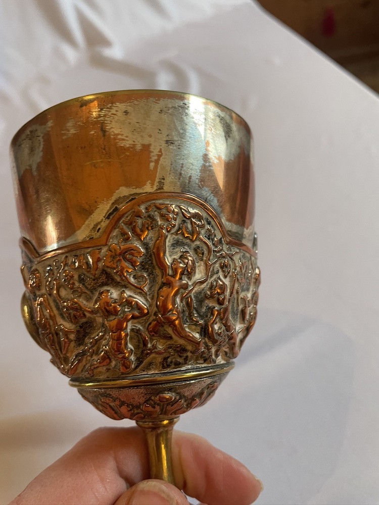 Antique Silver Plated Goblet Hallmarked