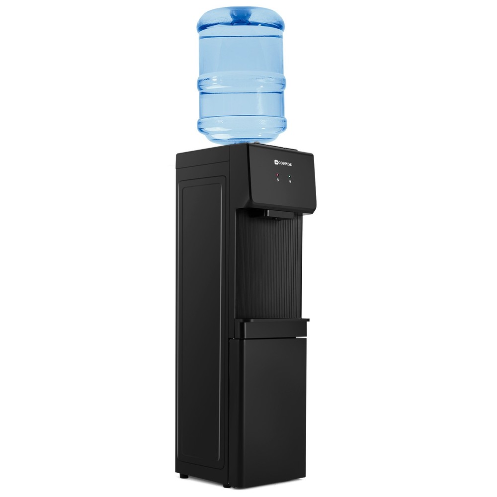 Top Loading Hot/Cold Water Cooler Dispenser Compressor Refrigeration w/ Freezer