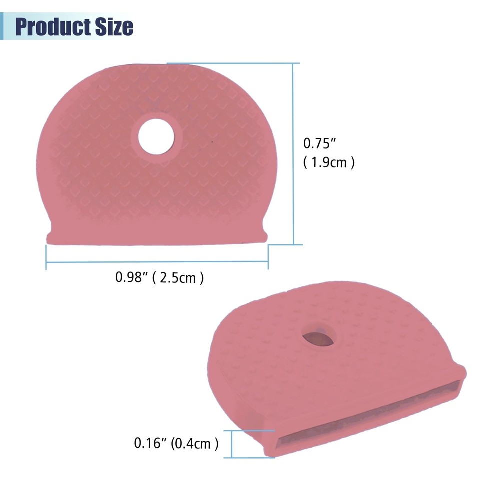 10 Pack Key Caps Covers, Coding Tags and Identifier Covers, Semicircle Silico...