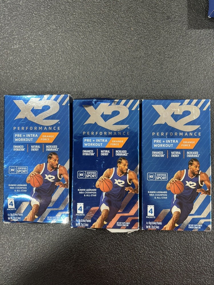 3 Pack!! Performance Pre + Intra Workout Powder Orange Force Drink Mix Packets.