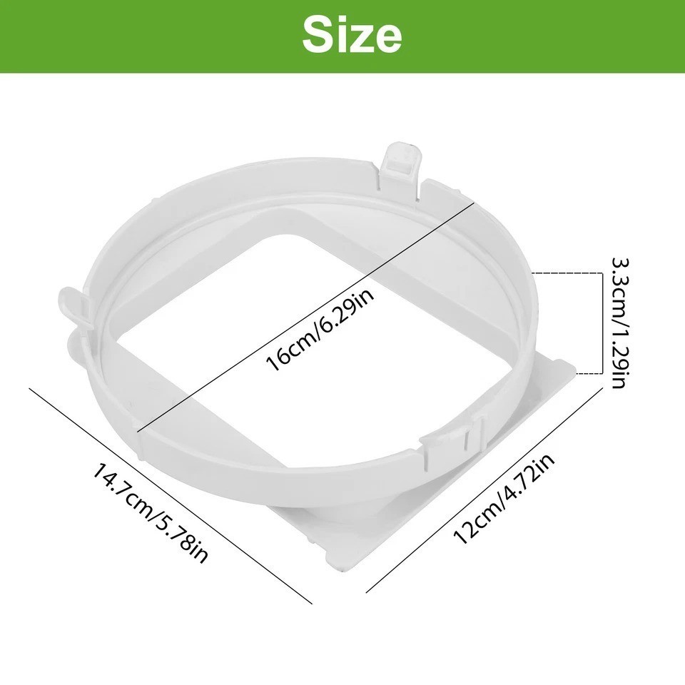 Portable Duct Interface Replacement For Air Conditioners Exhaust Hose Connector