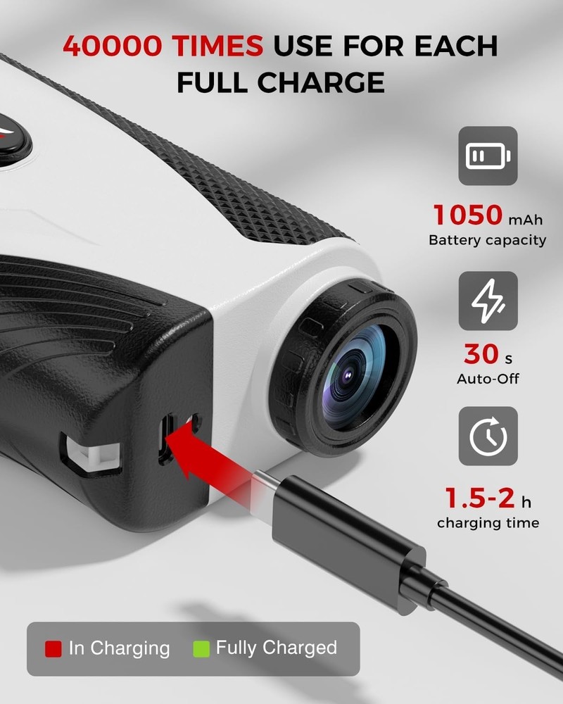 High-Performance Golf Laser Rangefinder - 7X Magnification