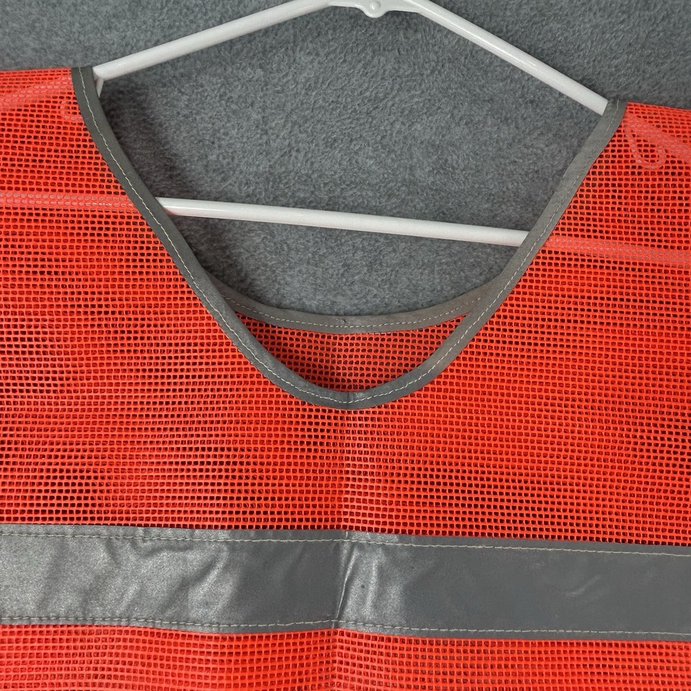 High Visibility Reflective Road Work Construction Mesh Safety Vest Hook & Loop