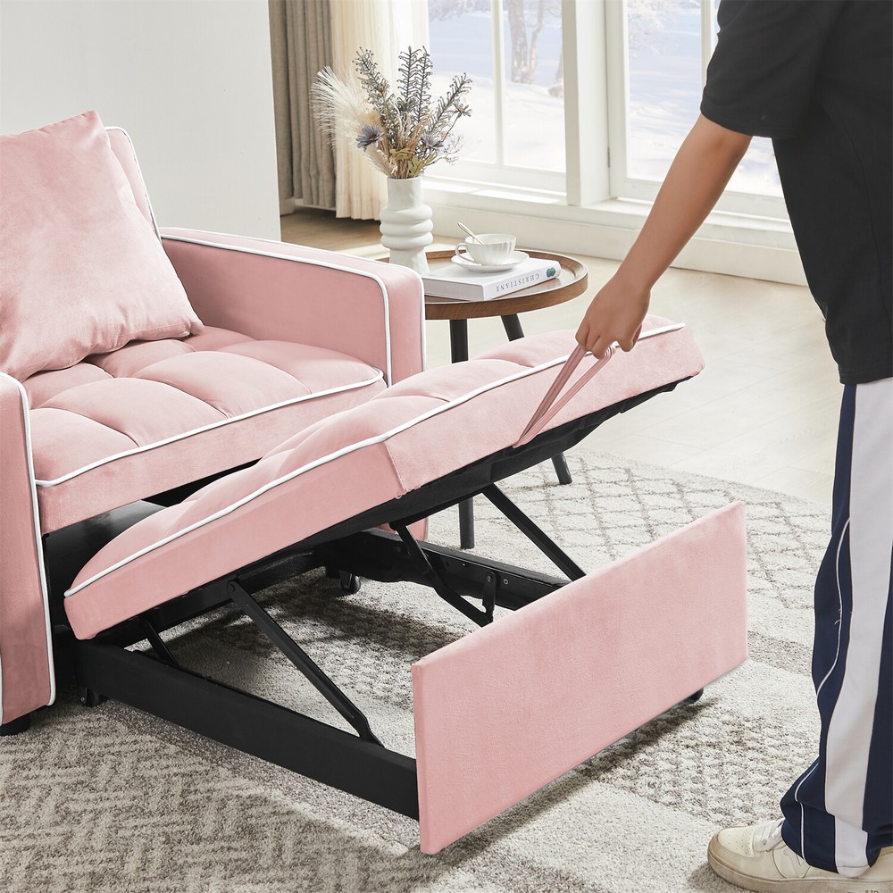 Convertible Sofa Bed Chairs 3-in-1 Multi-Function Recliner Sleeper Sofa New