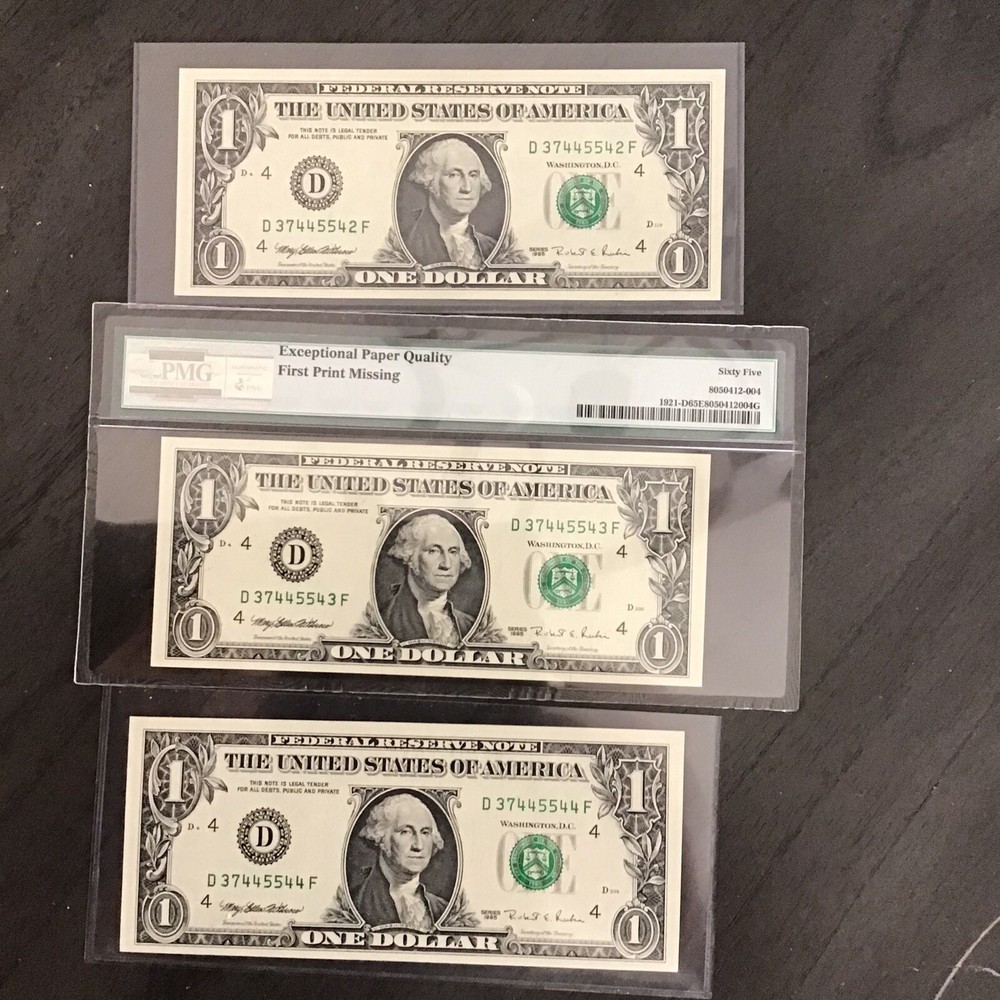 FR#1921-D Missing Print Error w/Bookends.PMG65Q