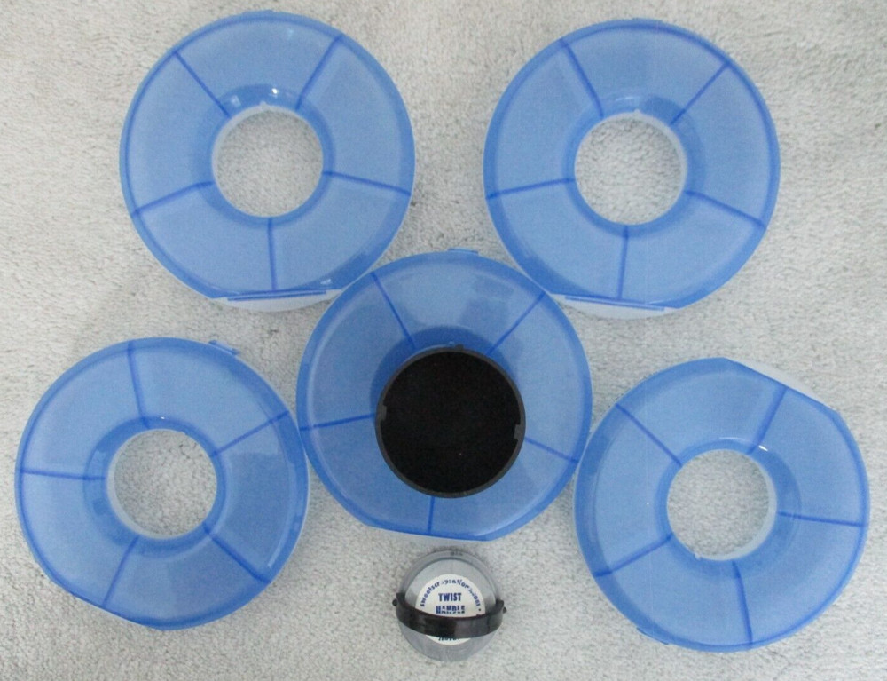 Scrapper Stacker Craft Buttons Storage Container Round 5 Layer 25 Section Handle