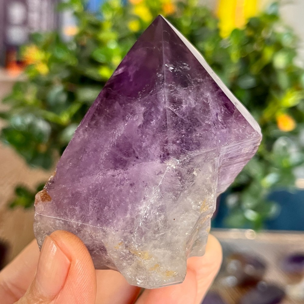 210g Natural Amethyst geode quartz clustercrystal specimen Healing