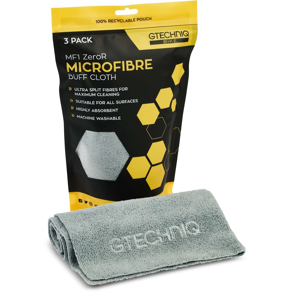 Gtechniq Bike Microfiber Cloths - Ultra-Soft, 70% Polyester/Polyamide, Delicate
