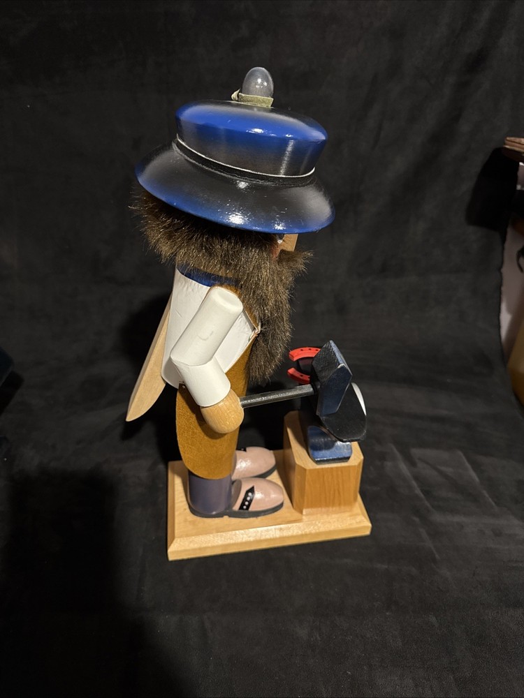 Vintage Steinbach Metalsmith Blacksmith Nutcracker West Germany 15" Look 👀