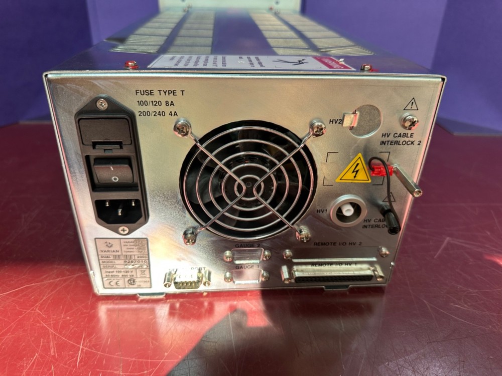 AS IS POWERS ON Varian 9297010 Dual Ion Pump Controller