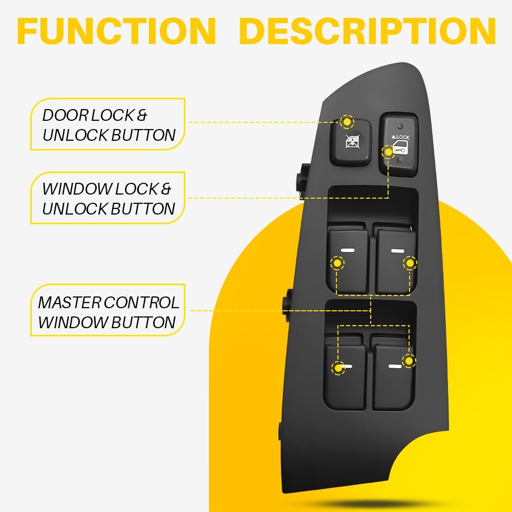 For Kia Forte 2010-2013 Front Power Driver Side Control Window Master Switch