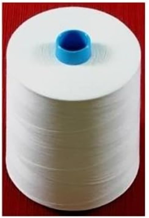 Premium 20,000 Meter White Embroidery Bobbin Thread - 100% Polyester Quality