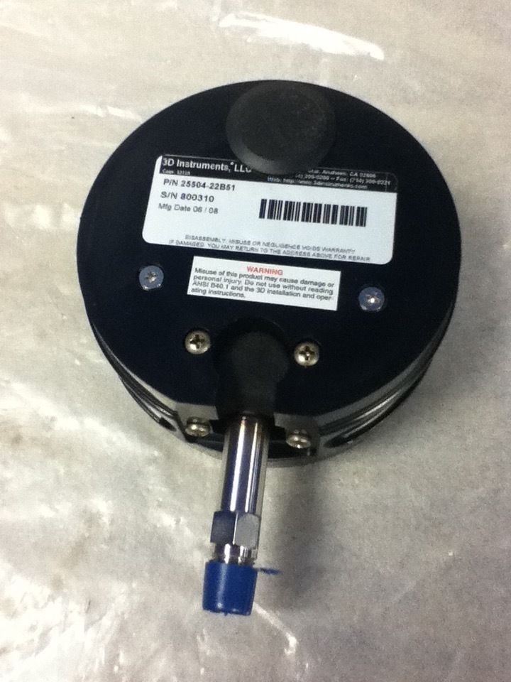 3D INSTRUMENTS 25504-22B51 GAUGE
