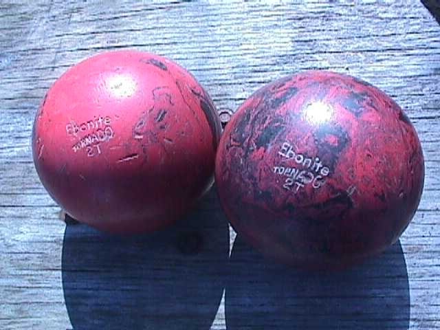 Ebonite Tornado Duckpin Bowling Balls