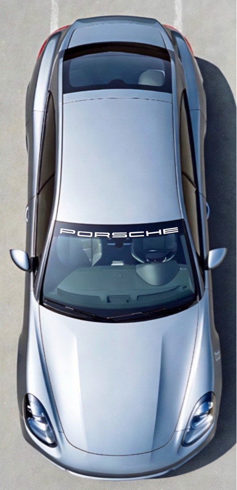 Windshield Script Font Decal Graphic Compatible with Porsche Panamera
