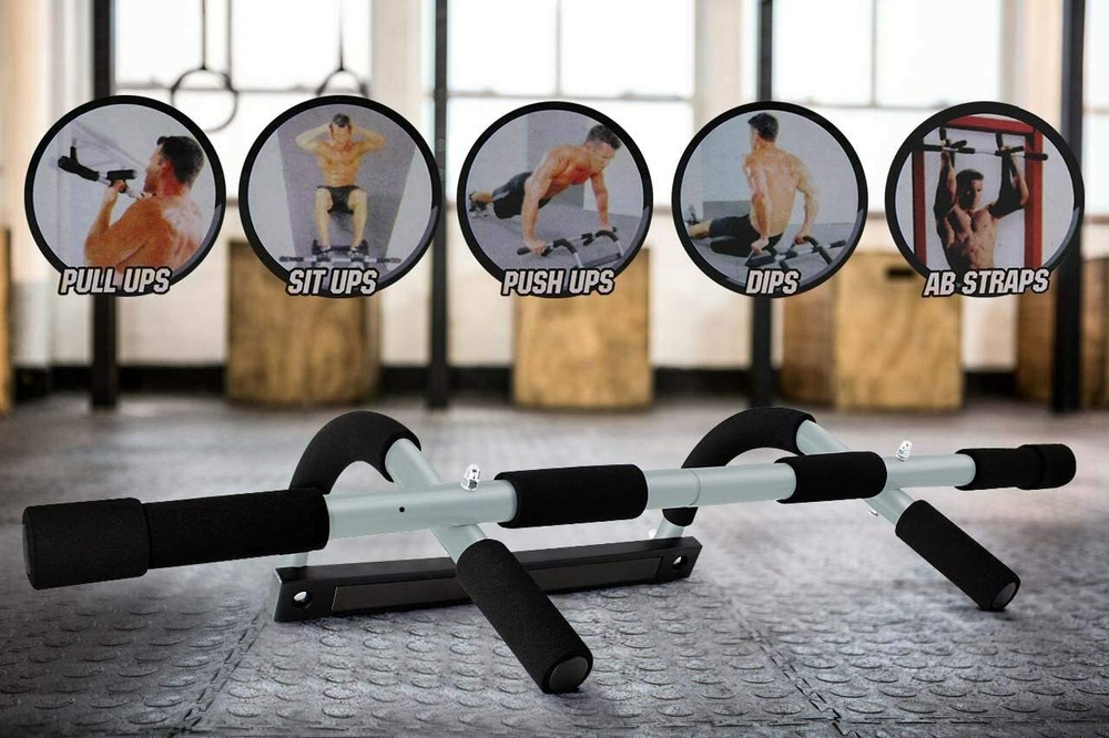 DOORWAY CHIN UP BAR PULL UP BAR SIT UP MULTI-FUNCTION HOME GYM