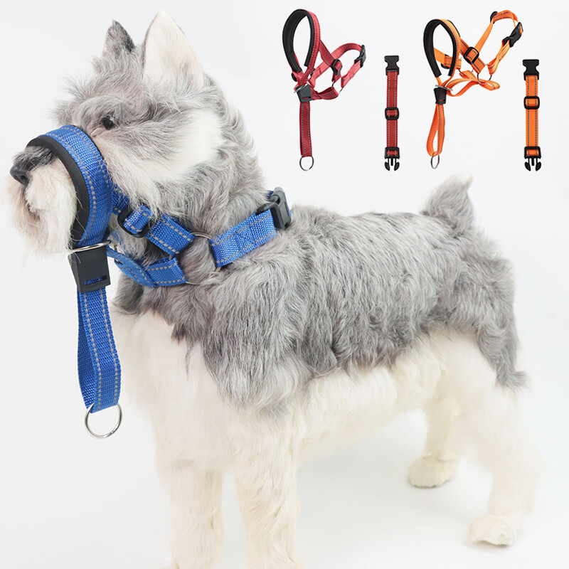 Dog Mesh Muzzle Leads Outdoor Training Rope Muzzle Dog Collar Dog Muzzle⇔