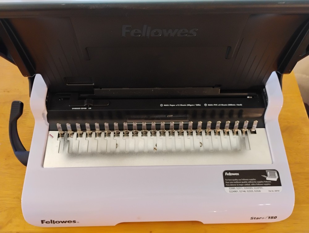 Fellowes Star+ 150 50065 Manual Comb Binding Machine
