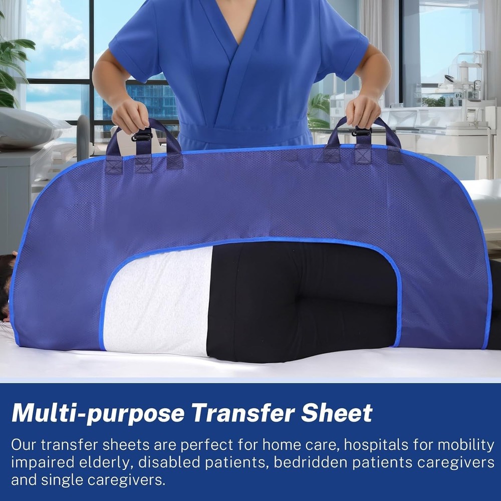 O-Shaped Positioning Sheet for Elderly Bed Patient-Turning &Repositioning Handle