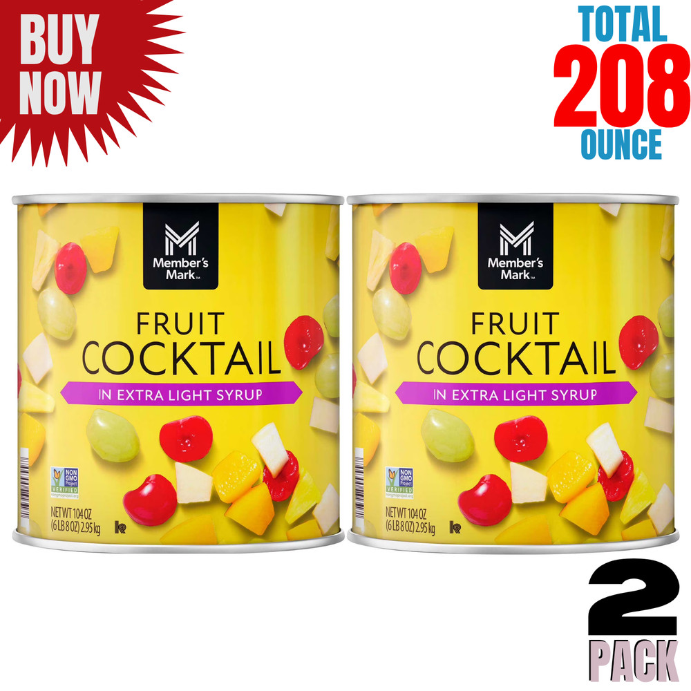 Member's Mark Fruit Mix in Extra Light Syrup, 104 oz – 2 Pack