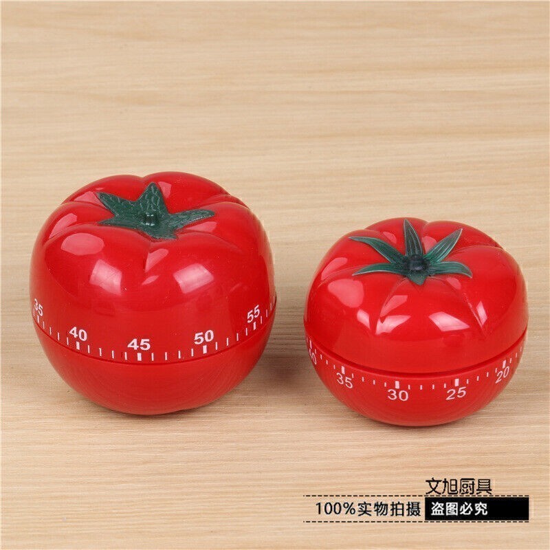 Tomato Timer Cute Reminder Alarm Clock Mechanical Timer Kitchen Cooking Tools