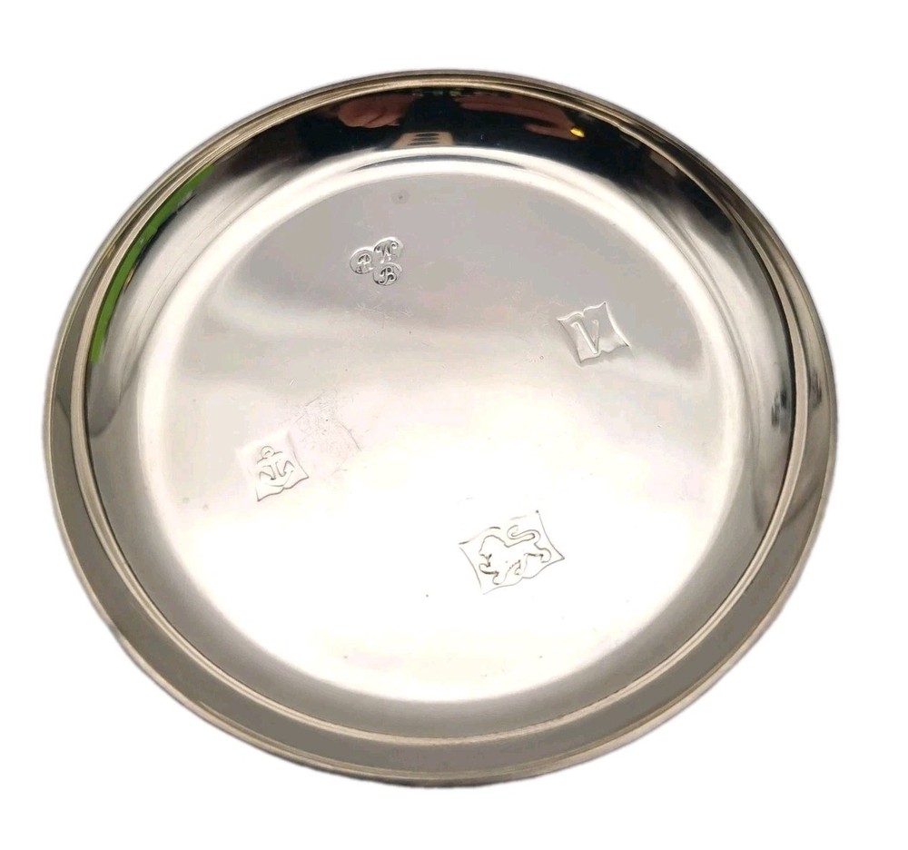 Harrods Silver Pin Dish / Wine Coaster Hallmarked 1970 UK