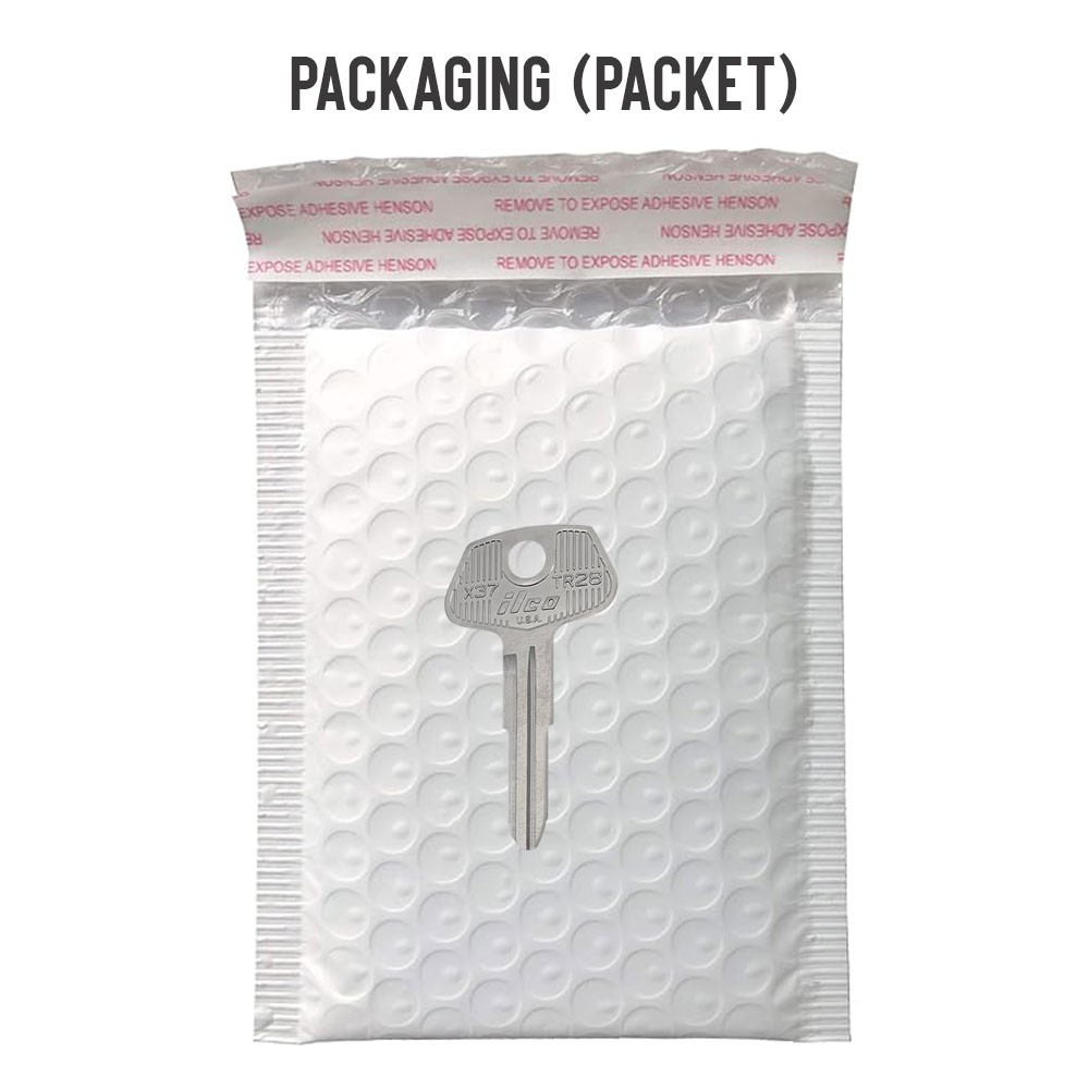 TR28 / X37 Key Blank Nickel