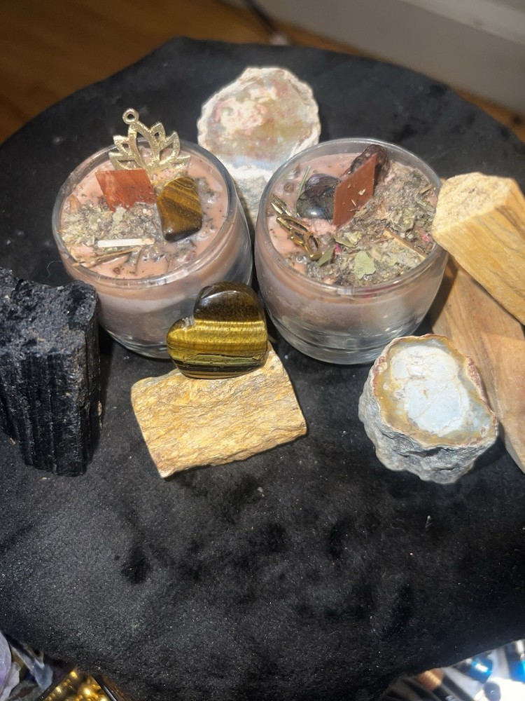 🤎🌍 Grounding Candle — Root Chakra Spell Candle | Handmade Intention Candle