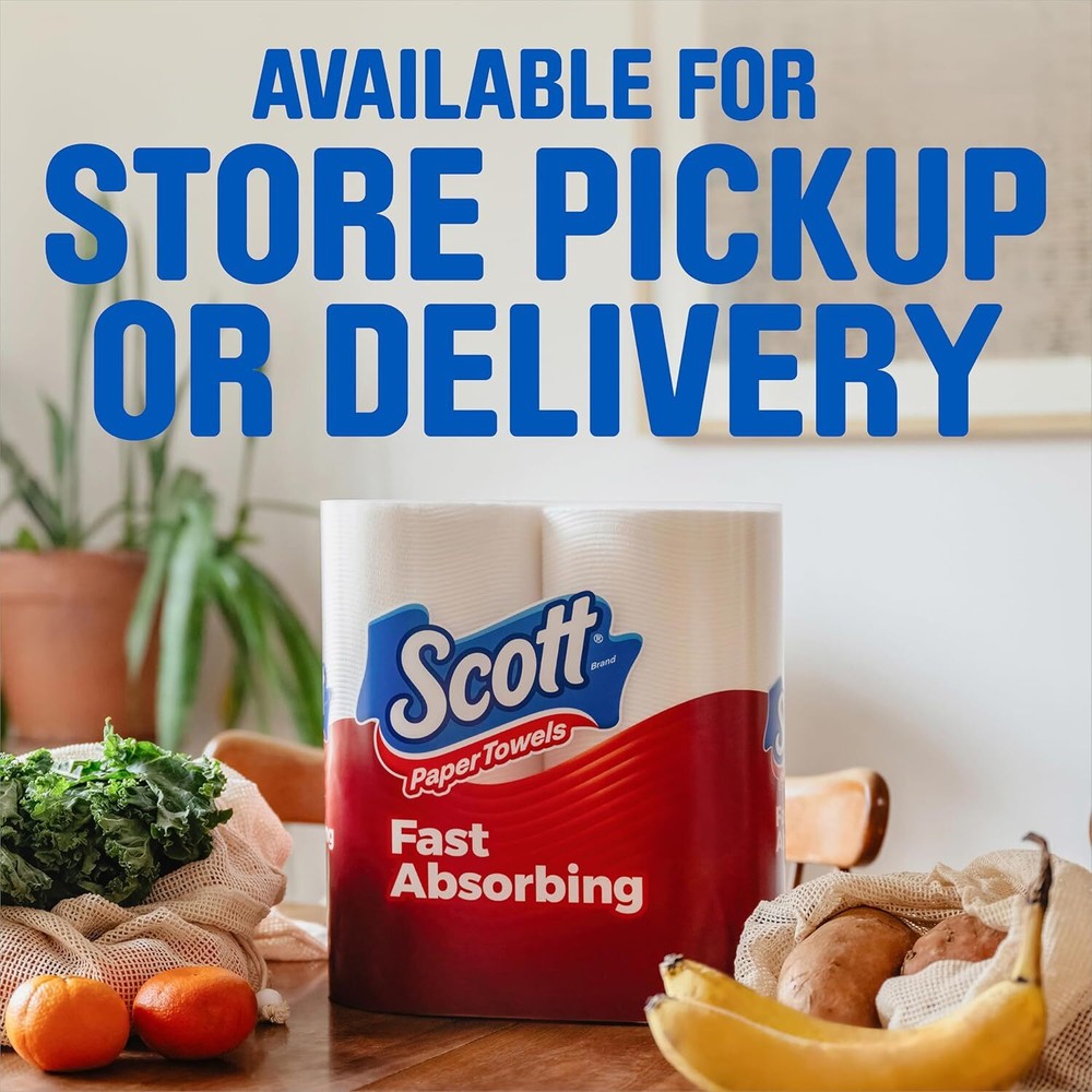 Scott Paper Towels Choose-A-Sheet 30 Double Rolls Total 60 Regular Rolls
