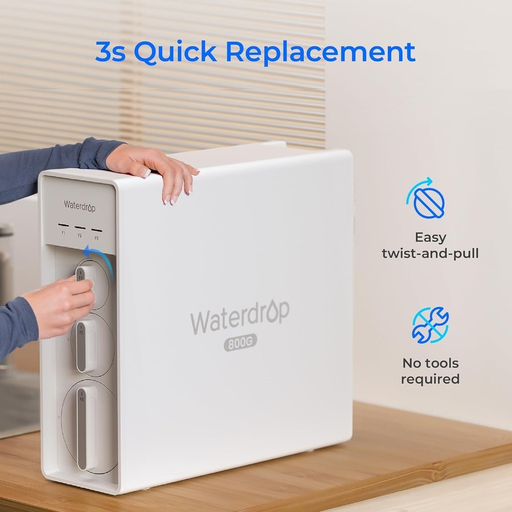 Waterdrop WD-F1G Filter,Replacement for WD-X12-Basic&WD-X8 ReverseOsmosis System