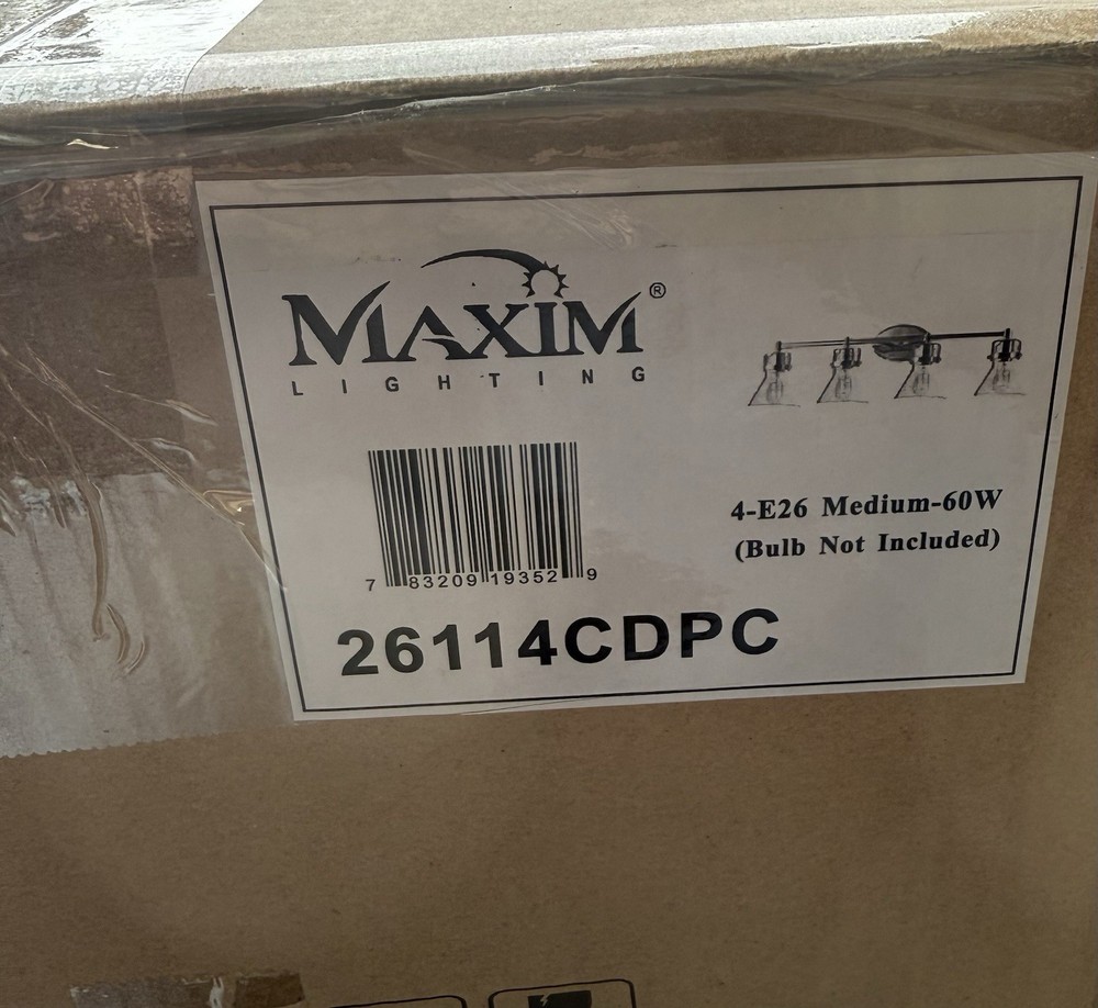 MAXIM Lighting 26114CDPC 4-E26 Vanity Light 32”