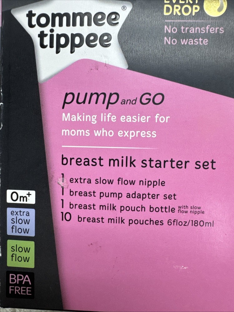 Tommee Tippee Pump And Go Breastmilk Starter Set