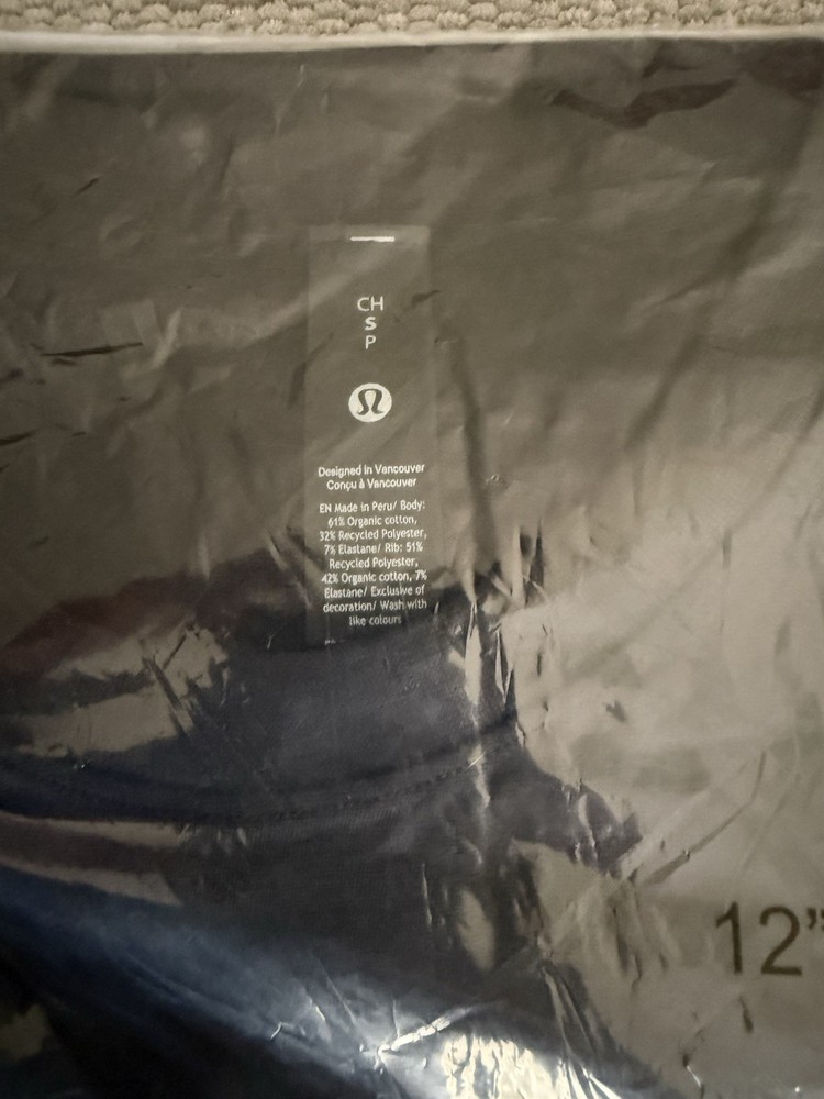 Lululemon Size Small Zeroed In Short-Sleeve Shirt, Black, NWT