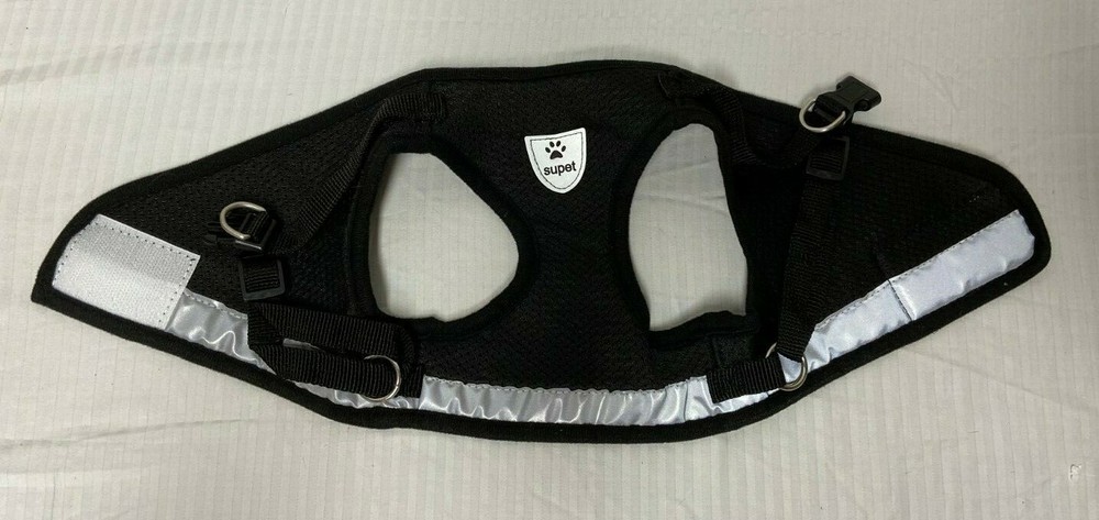 Supet Soft Black Mesh Vest Harness XL