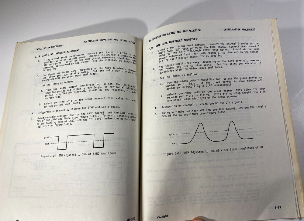 Seiko VM 5040 Unpacking instructions Booklet Manual Users Guide Multiplexor
