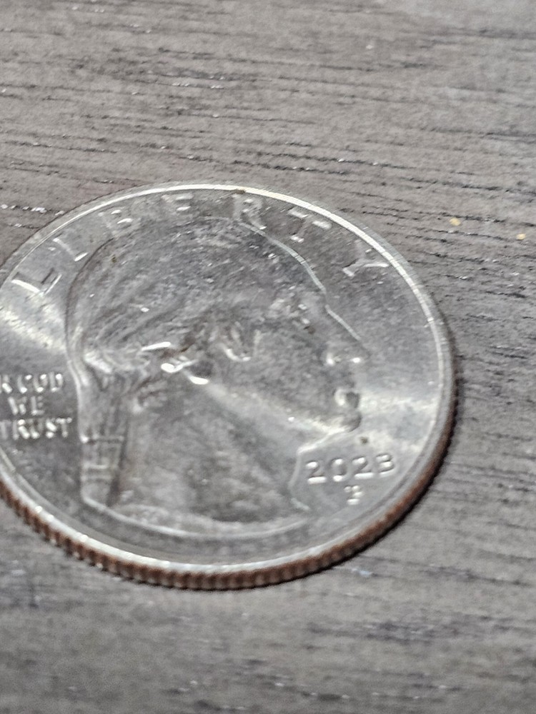 2023p 25c Quarter With Die Chips On "K" & "A"
