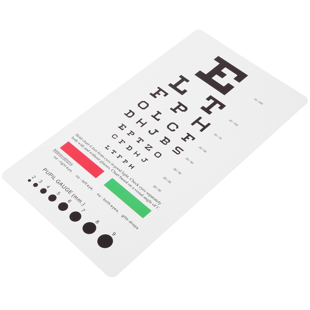 Vision Test Equipment Poster Optician Tools Visual Acuity