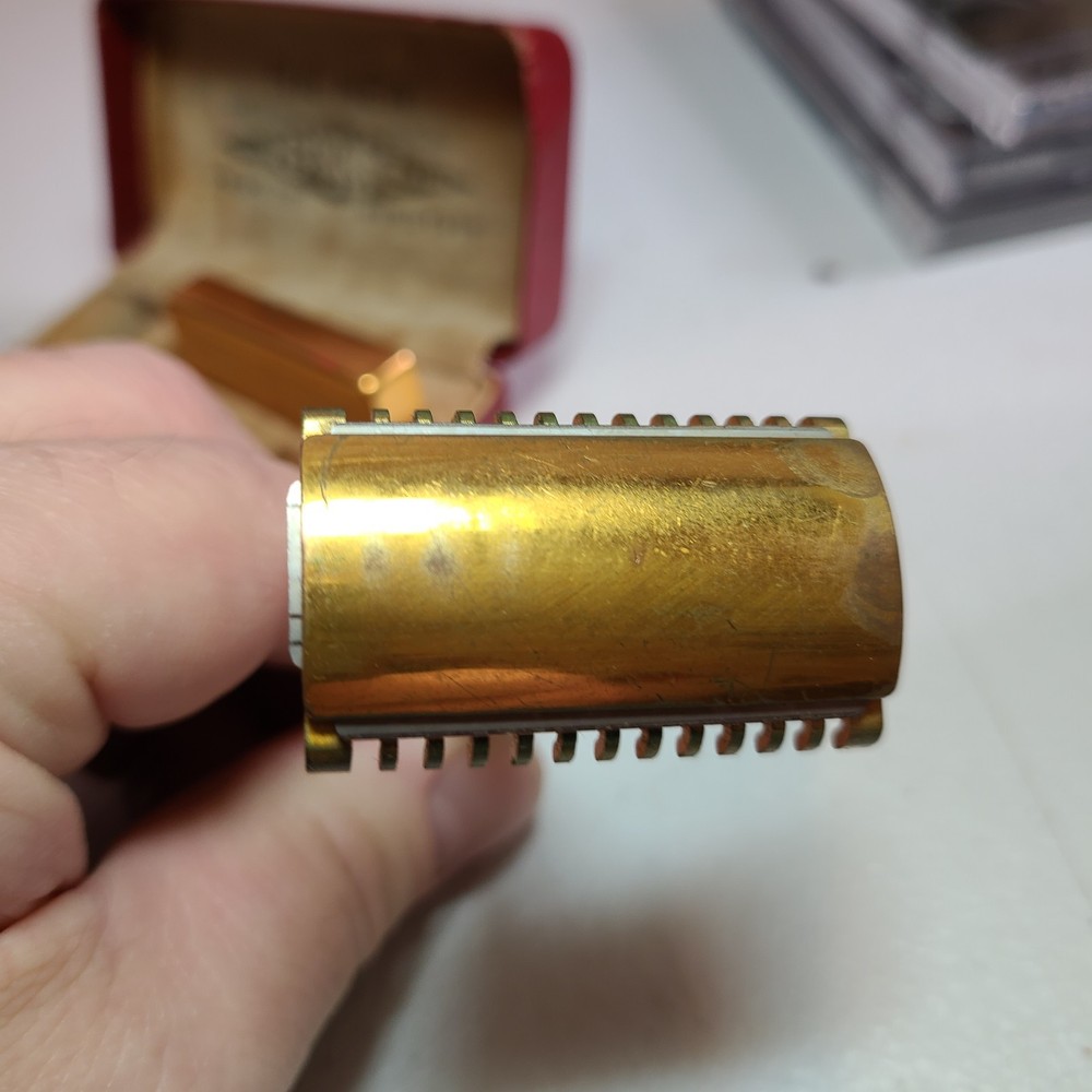 Gillette Safety Razor 1920 Gold Plated New Model