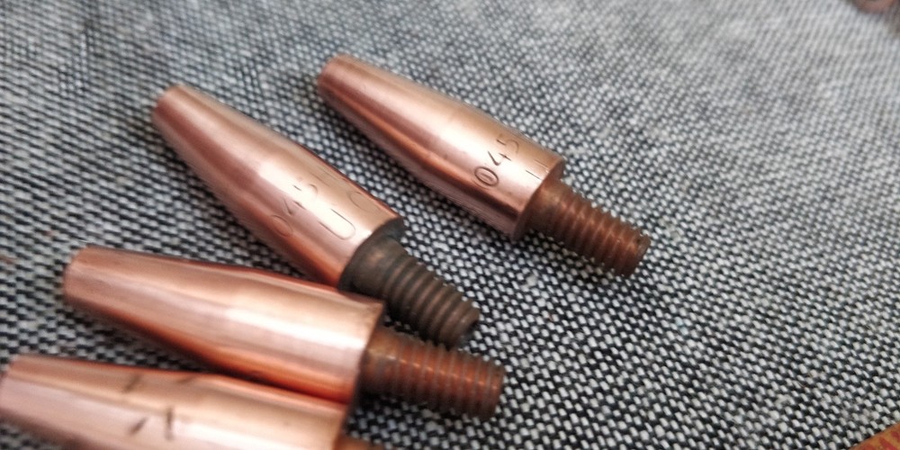 5 pack Torch Tip Contact Tip, Wire Size .045" 1.2mm , 12-24 thread