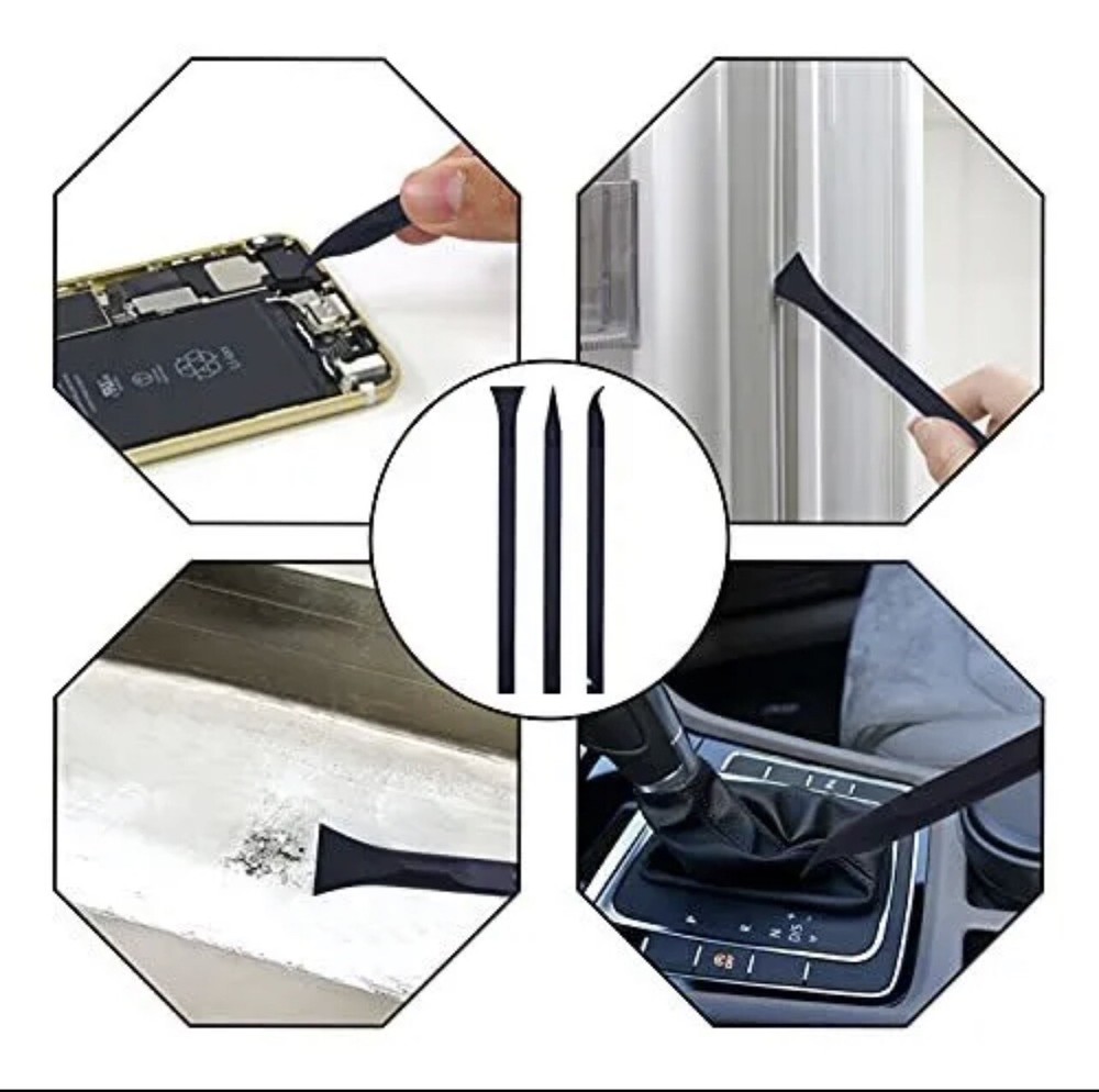 6PC Plastic Scraper Tool Non-Scratch Cleaning Lottery Ticket Scratcher